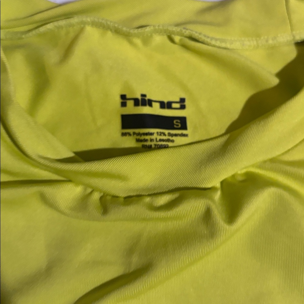 Hind Men's Neon Yellow Rash Guard - Picture 3 of 5